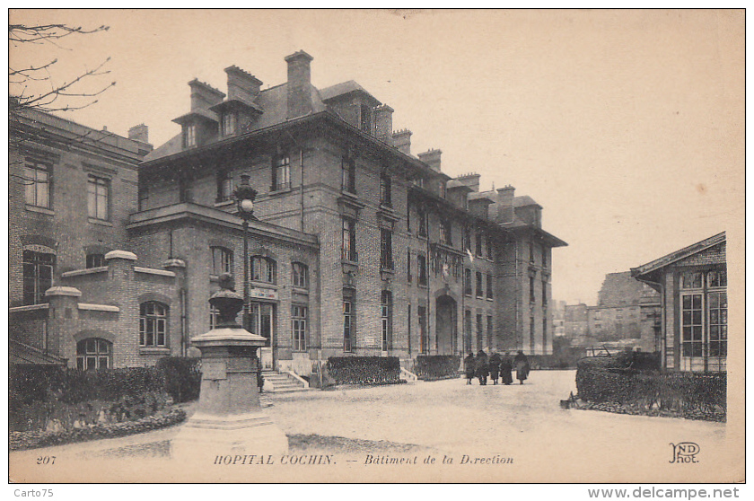 Paris 75 -  Hôpital Cochin - Bâtiment De La Direction - 1921 - Arrondissement: 14