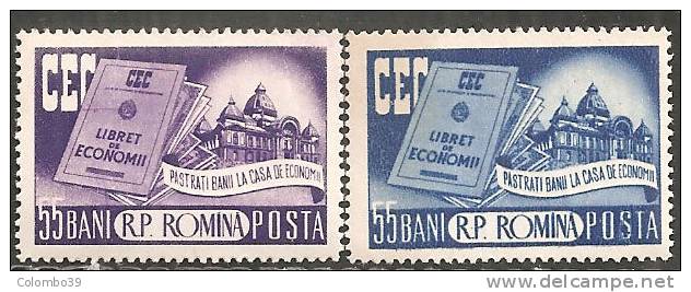 Romania 1955 Nuovo** - Mi.1561/62  Yv.1434/35 - Ungebraucht