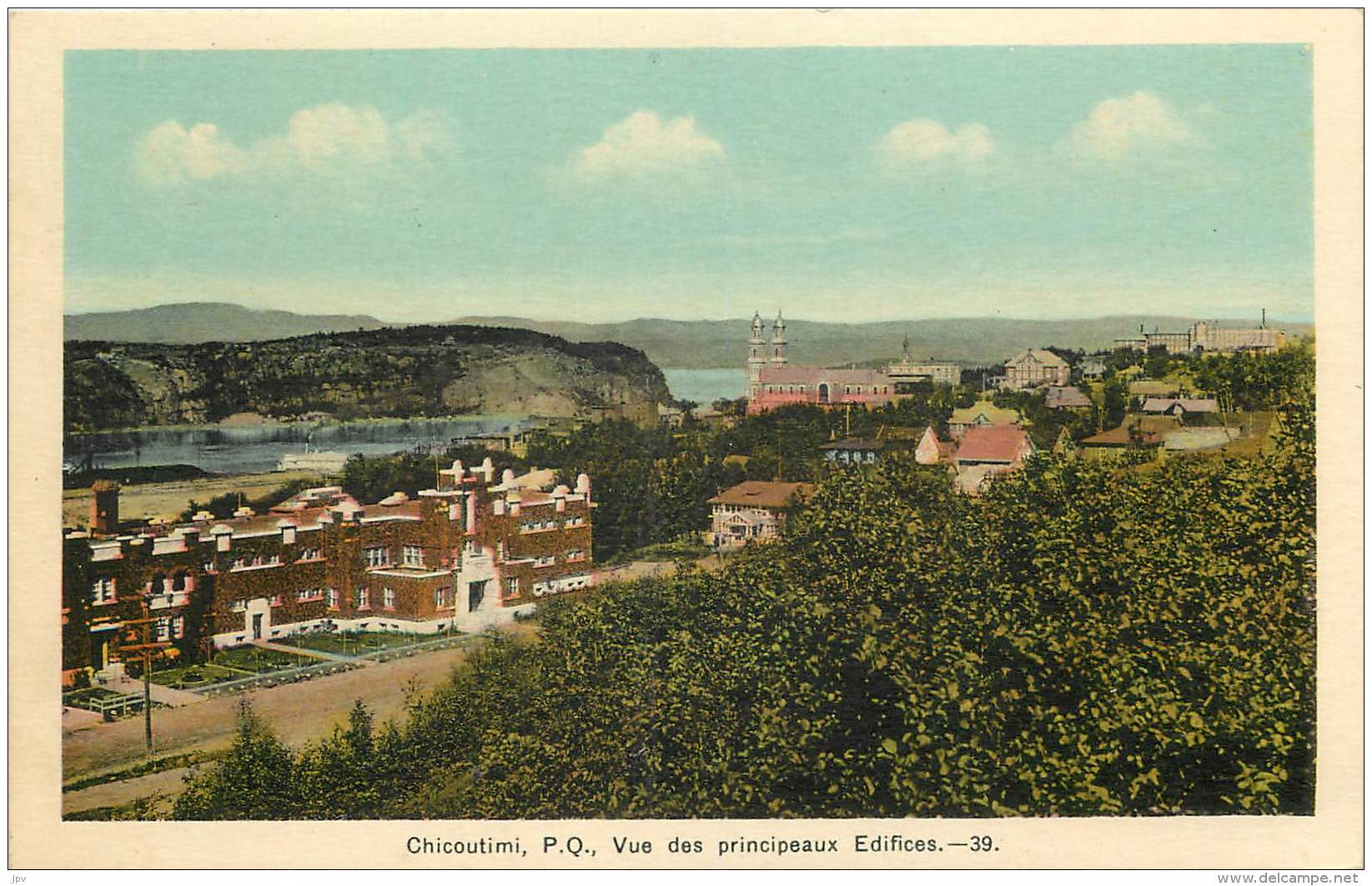 CHICOUTIMI P.Q. - VUE DES PRINCIPAUX EDIFICES - Chicoutimi