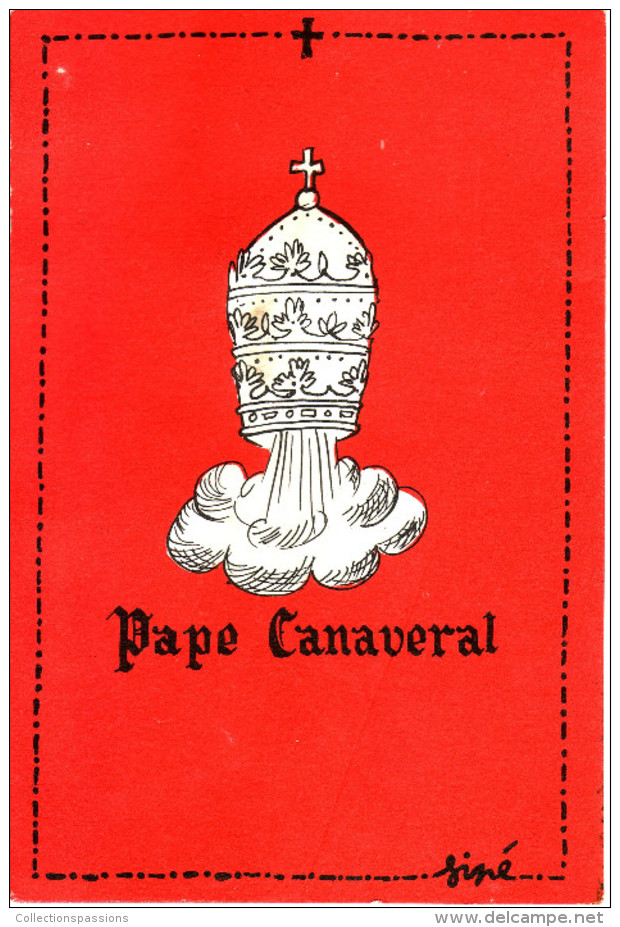 - SINE - Carte Postale. Humour - Pape Canaveral - - Sine