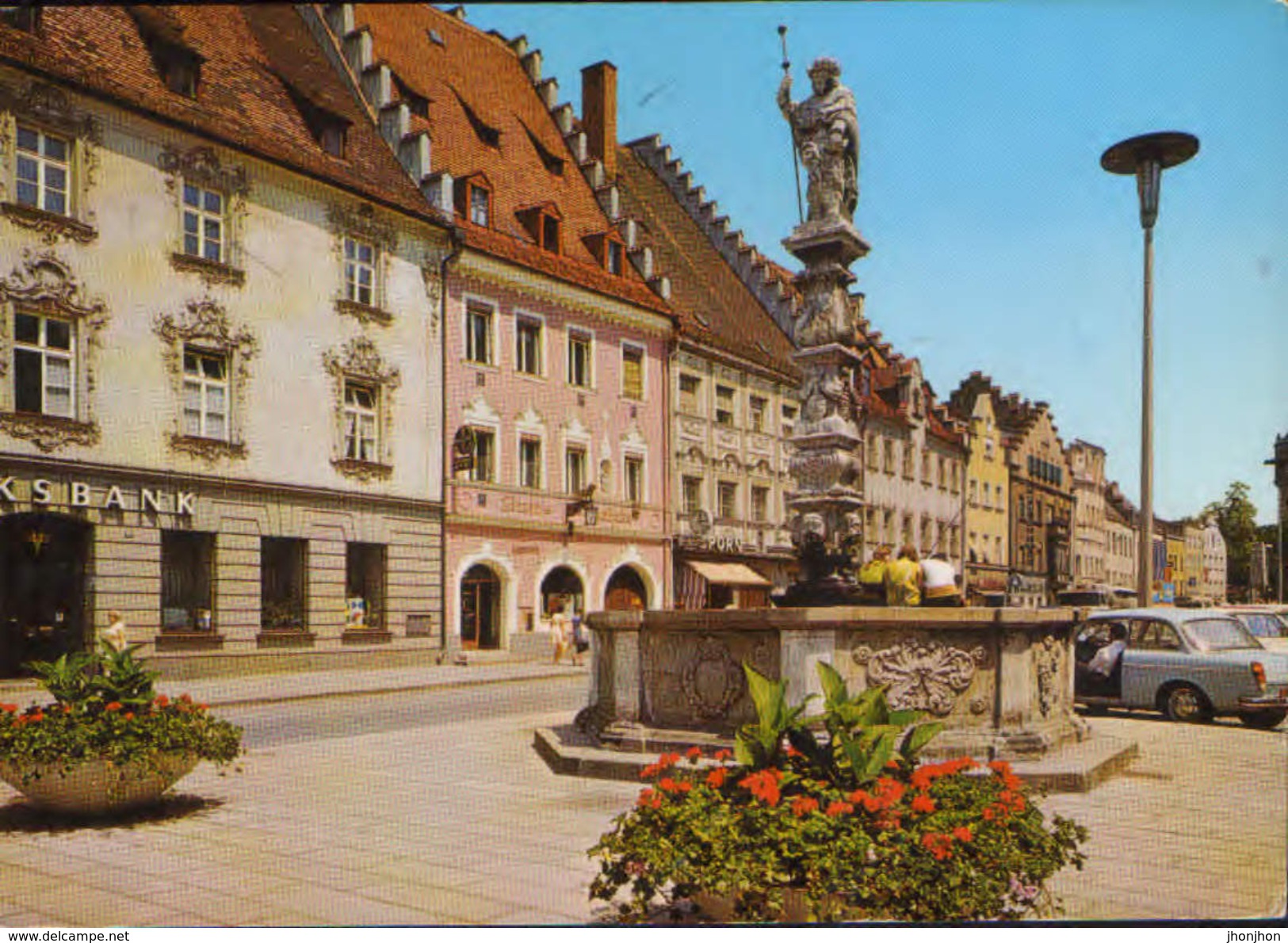 Germany - Postcard Used,1974 -  Straubing -  Ludwig's Place - Straubing