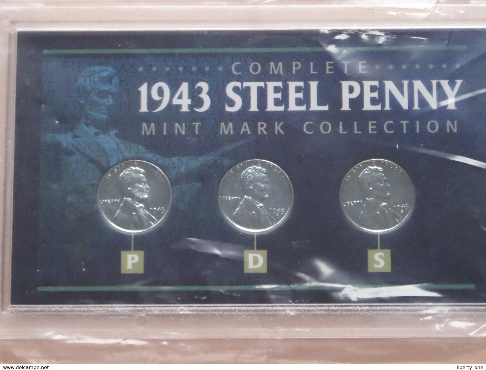 1943 STEEL PENNY ( Complete ) Mint Mark Collection ( For Grade, Please See Photo ) ! - Mint Sets