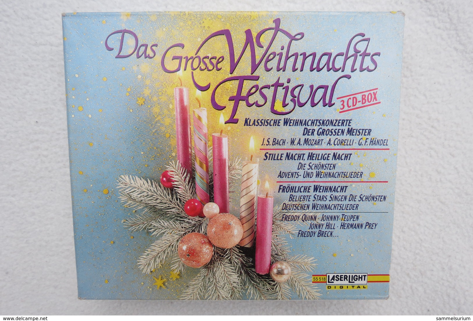 3 CD-Box "Das Grosse Weihnachtsfestival" Klassische Weihnachtskonzerte Der Grosssen Meister - Canzoni Di Natale