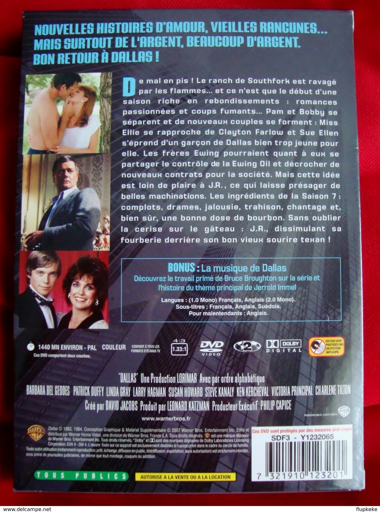 Dvd Zone 2 Dallas Saison 7 Intégrale Warner Bros. 2007 - TV-Serien