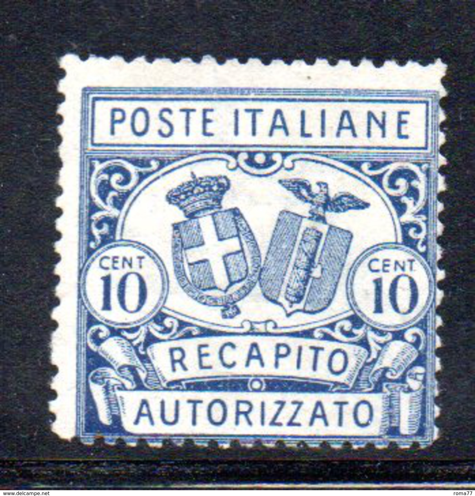 T1696 - REGNO 1928 , Recapito Autorizzato Il N. 2 Dent 14 Nuovo Senza Gomma - Portofreiheit