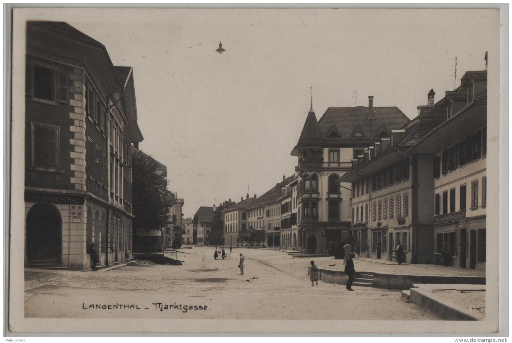 Langenthal - Marktgasse - Photo: Perrochet-Matile No. 6406 - Langenthal