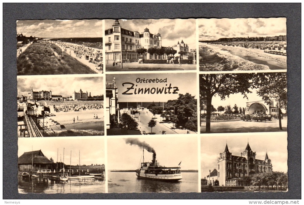 1962 OSTSEEBAD ZINNOWITZ FP V SEE 2 SCANS DDR - Zinnowitz