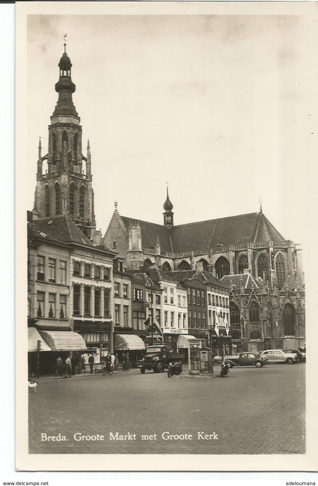 BREDA;  GROOTE MARKT MET GROOTE KERK - Breda