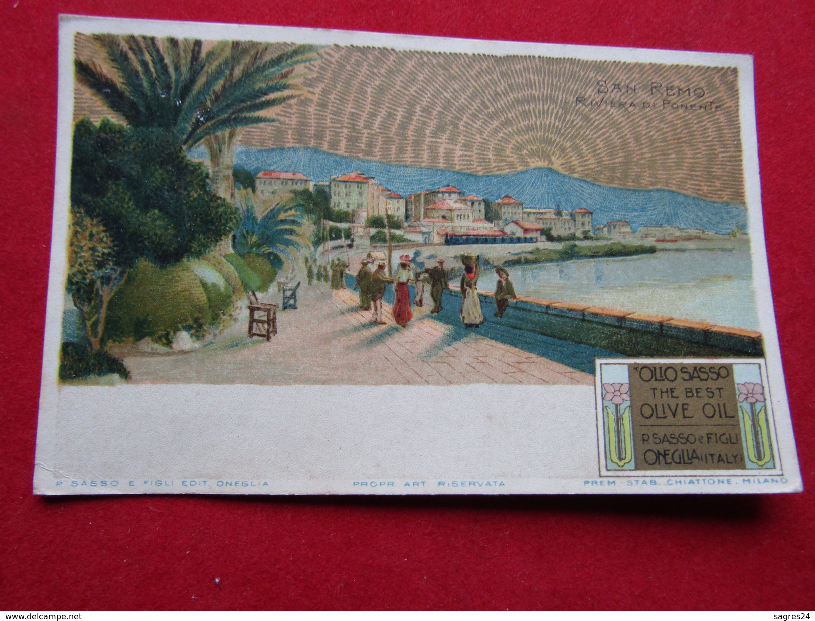 Italie - San Remo - Riviera Di Ponente Avec Publicité à Olio Sasso - San Remo