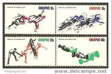 SINGAPORE 1970 MNH Stamp(s) Sports 122-125 #6075 - Other & Unclassified