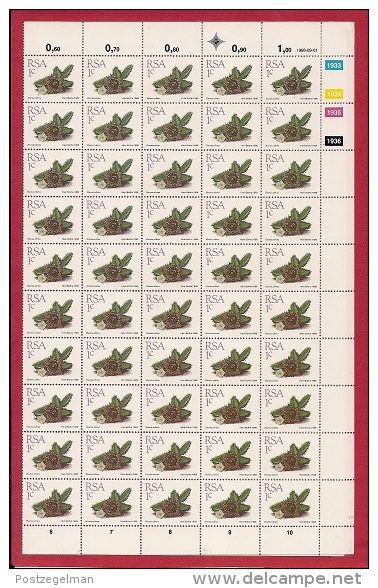 SOUTH AFRICA,  1988 , 15 Full Sheets Of 100 Stamps Each, Succulents Definitives, 743-757, F-2555 - Unused Stamps