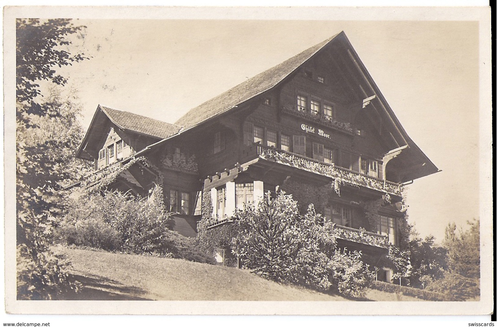 RÜSCHLIKON: Foto-AK Chalet Moor 1922 - Rüschlikon