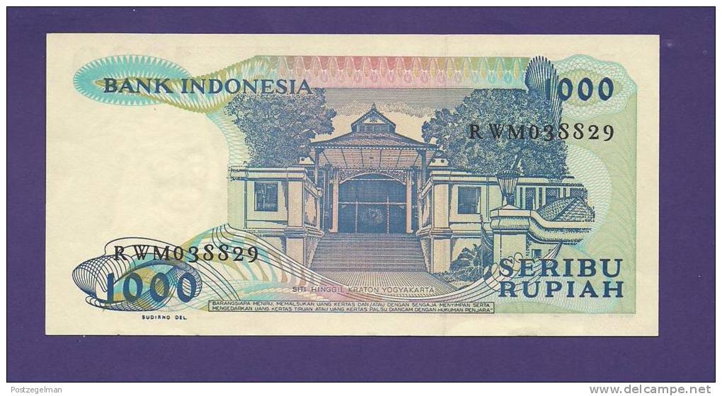 INDONESIA 1987 UNC Banknote 1000 Rupiah - Indonesië