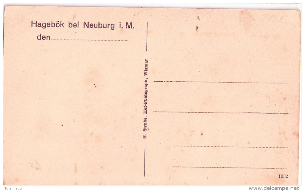 Herrenhaus Gutshaus HAGEBÖK Bei Neuburg Nahe Wismar Herrschaft Liche Familie Ungelaufen - Wismar