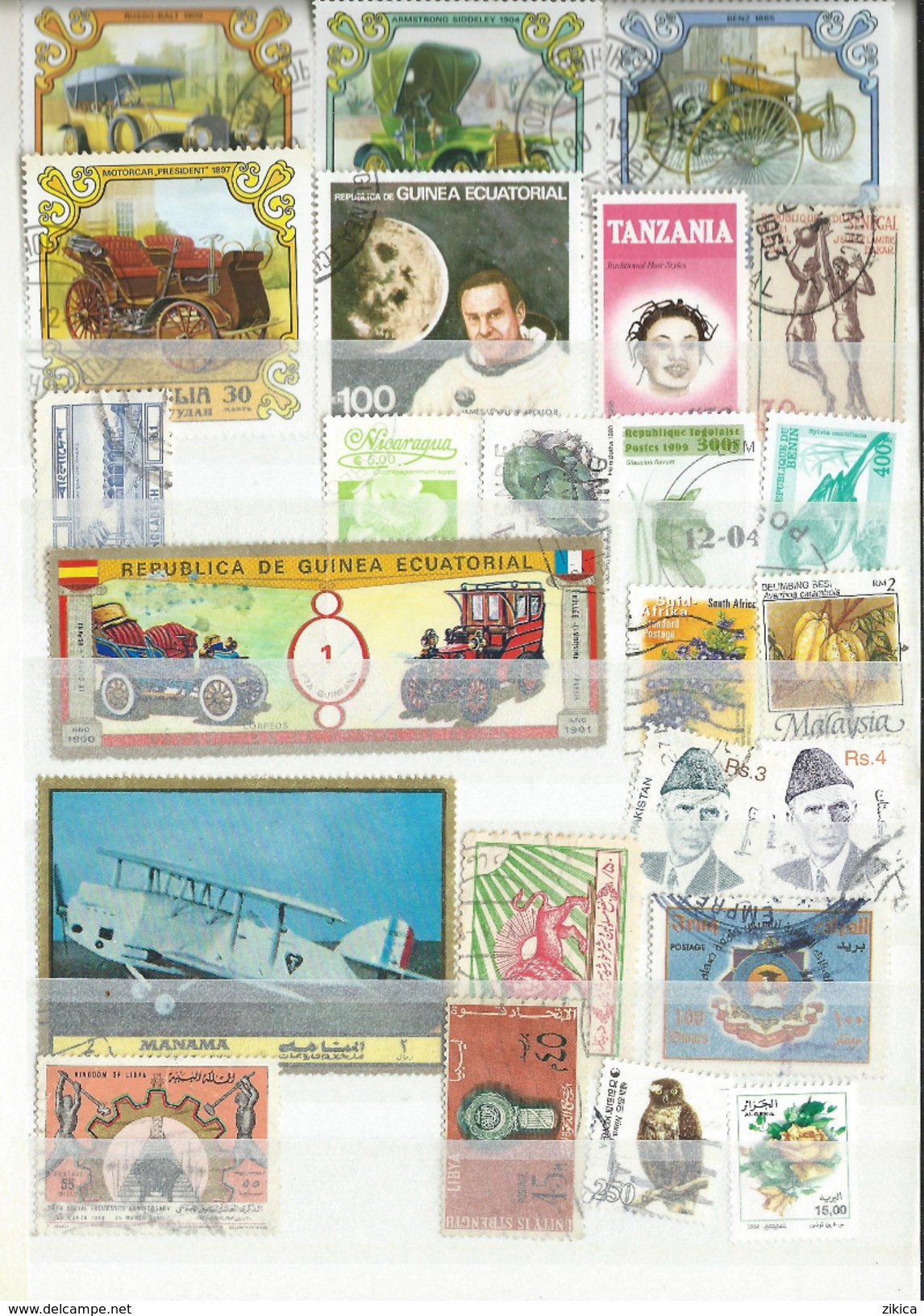Lot World stamps USED.8 scans