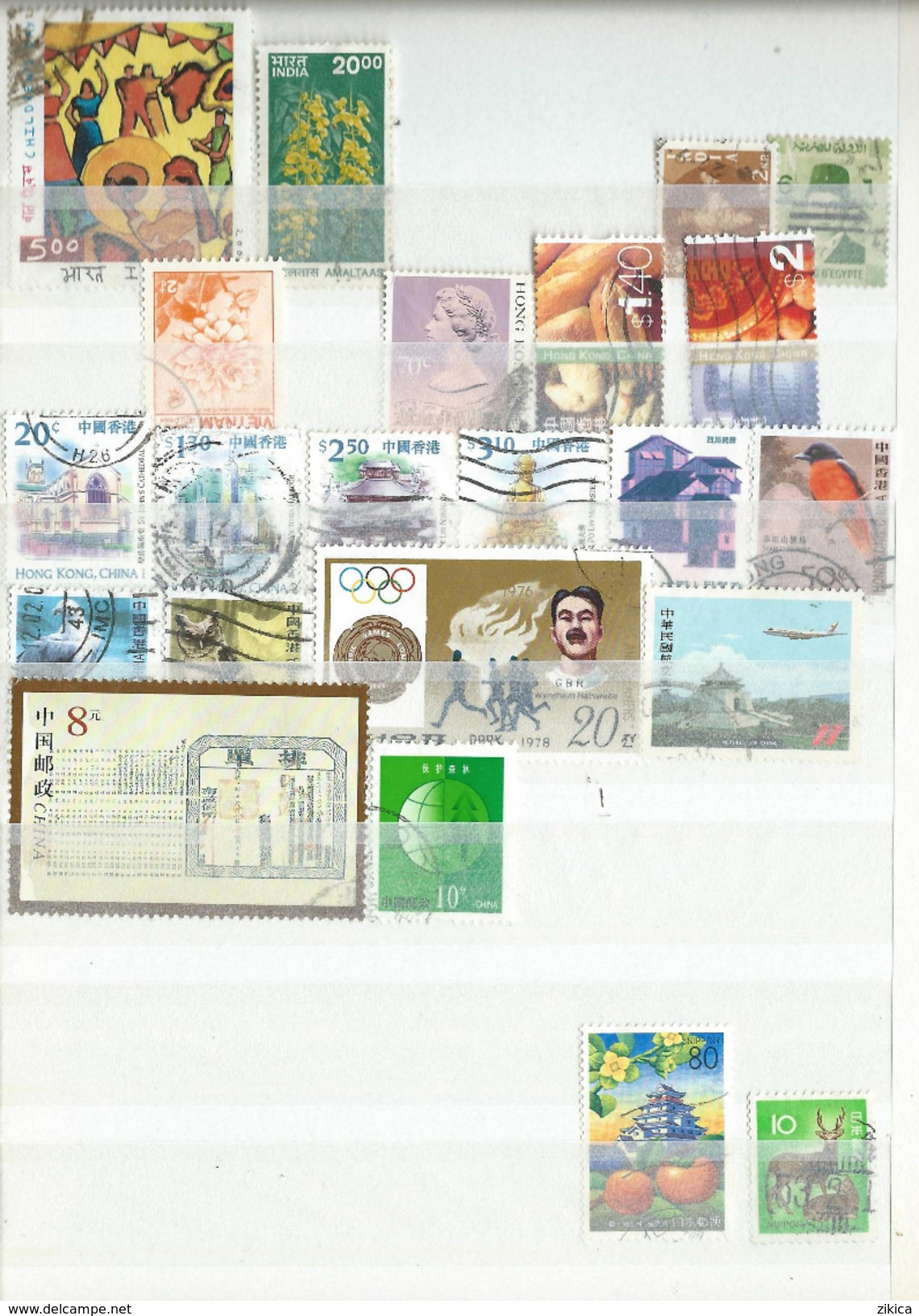 Lot World stamps USED.8 scans