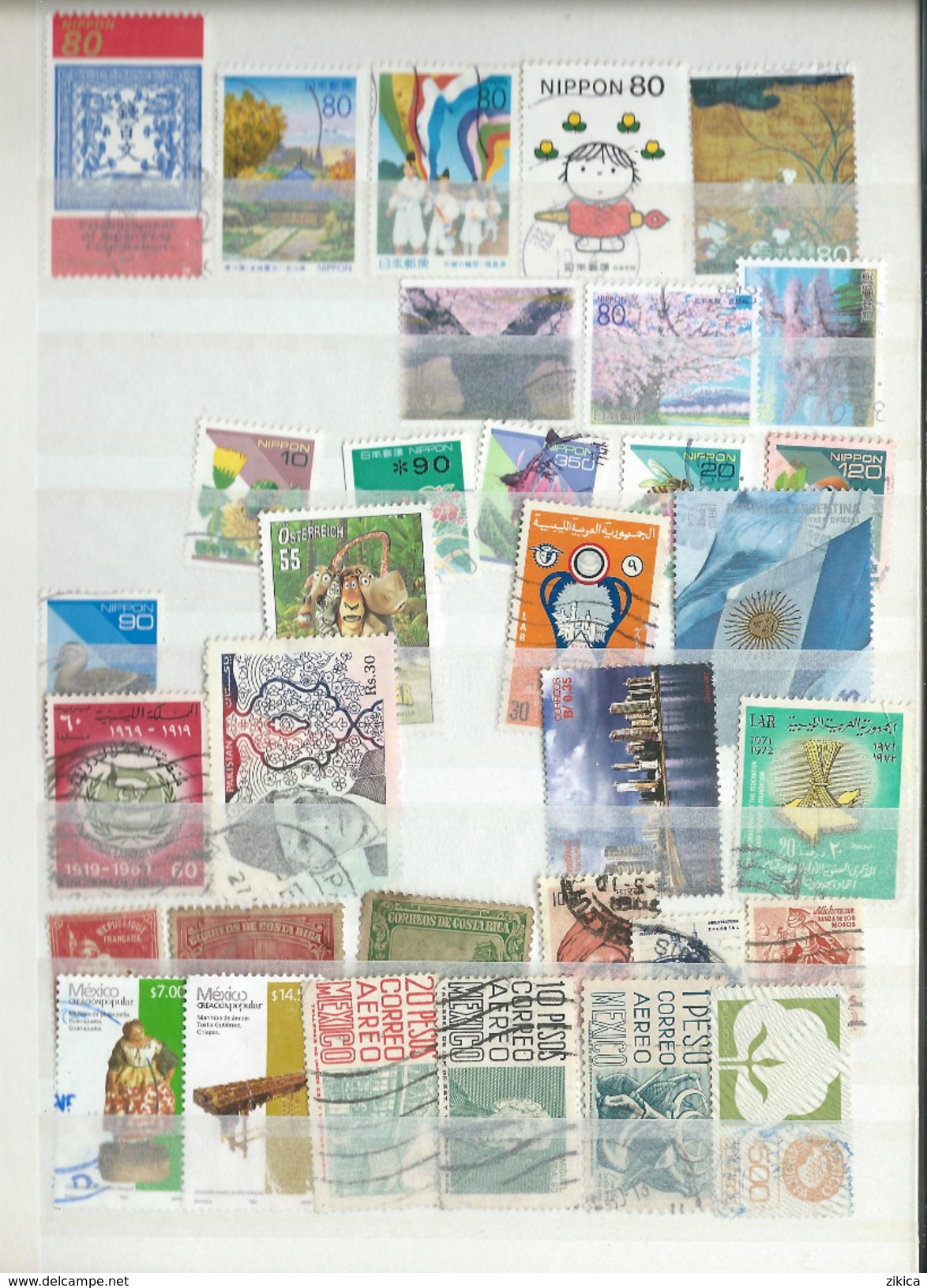 Lot World stamps USED.8 scans