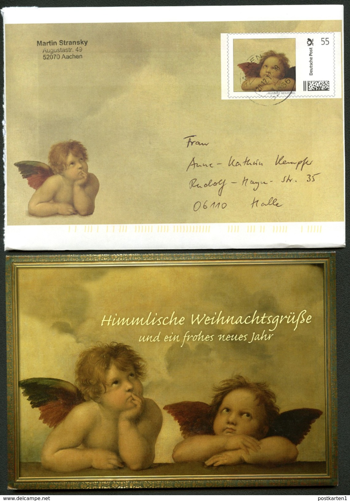 BUND UI 48-50 Privat-Umschläge WEIHNACHTEN Mit Karten 2012 - Private Covers - Used