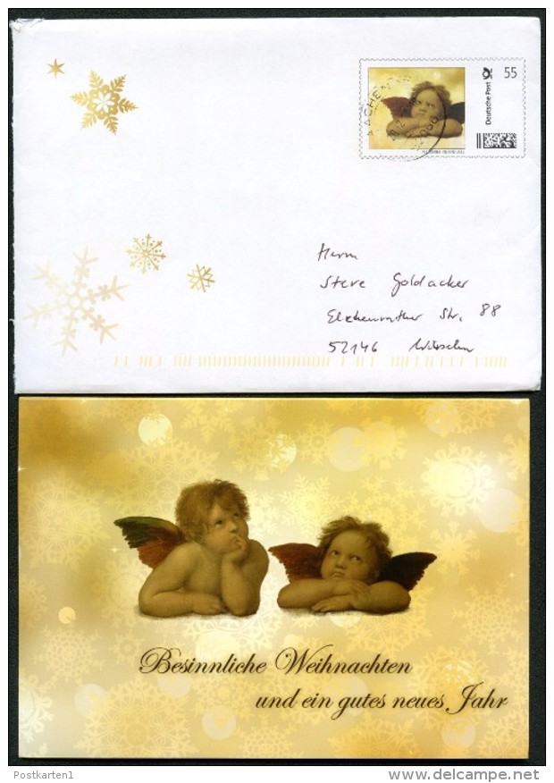 BUND UI 48-50 Privat-Umschläge WEIHNACHTEN Mit Karten 2012 - Enveloppes Privées - Oblitérées