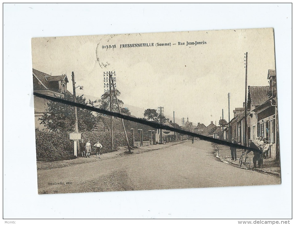 CPA Rétrécit  -  Fressenneville (Somme )  - Rue Jean Jaurès - Autres & Non Classés