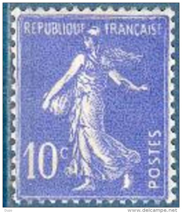 France - 1932/37 - Type Semeuse Fond Plein 10c Outremer Y&T N°279 ** Neuf Luxe - Neufs