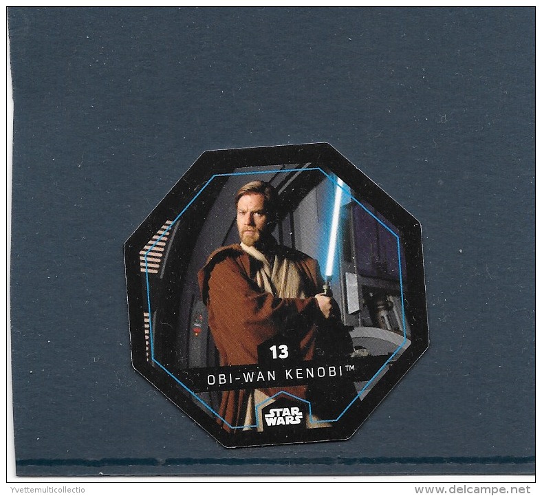 JETON 2015 COLLECTOR. STAR WARS ( LECLERC ).  OBI - WAN KENOBI. N° 13  ( COSMIC SHELLS - Episode II