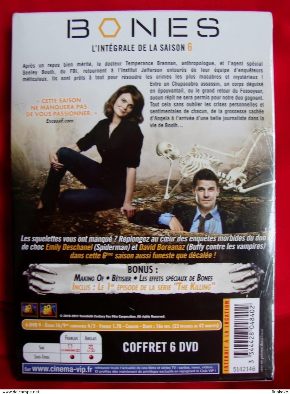 Dvd Zone 2 Bones Saison 6 Intégrale 20th Century Fox 2011 - TV-Serien