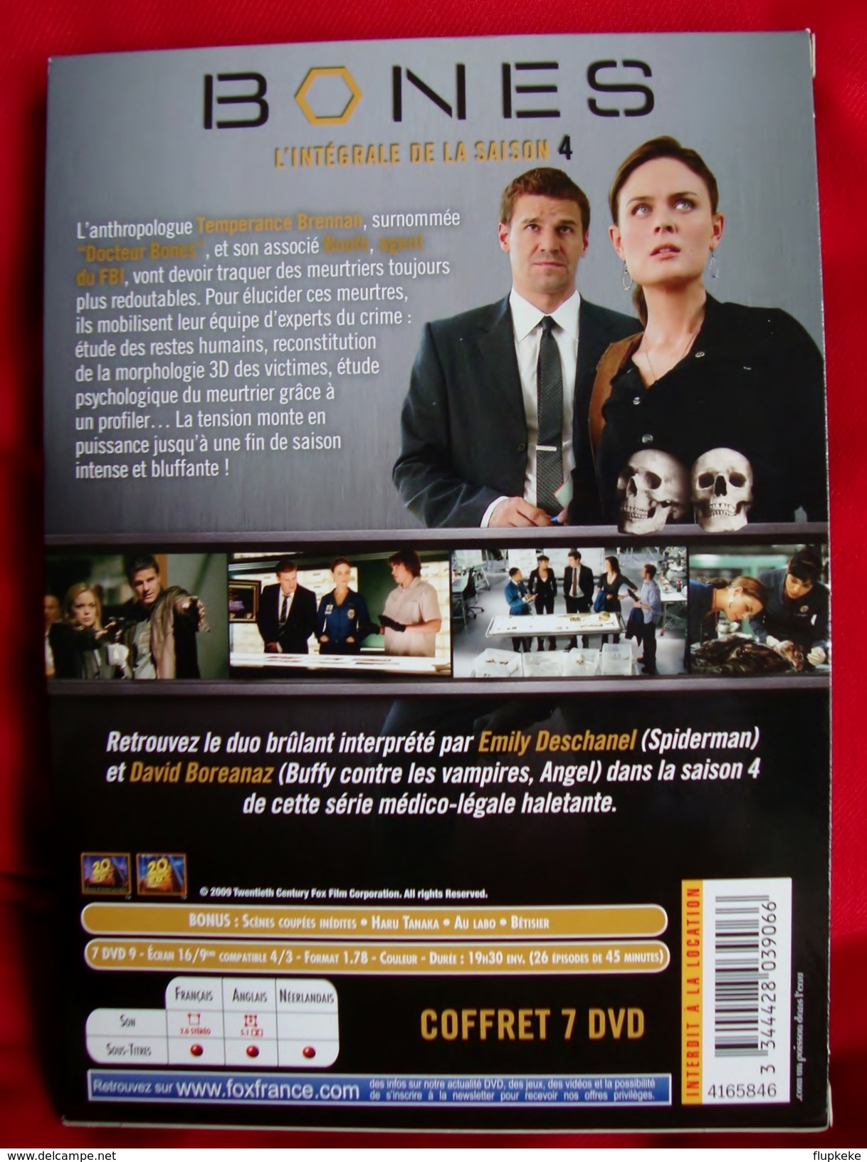 Dvd Zone 2 Bones Saison 4 Intégrale 20th Century Fox 2010 - TV-Serien