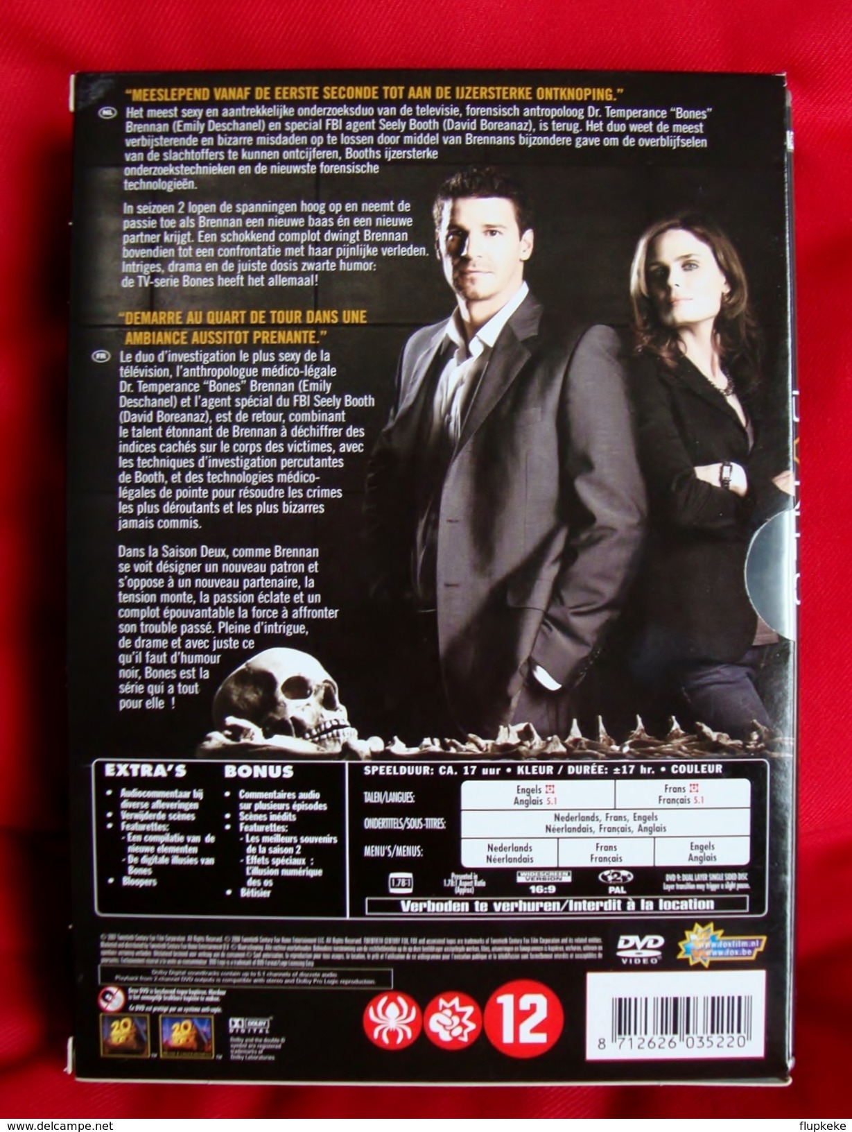 Dvd Zone 2 Bones Saison 2 Intégrale 20th Century Fox 2008 - TV Shows & Series