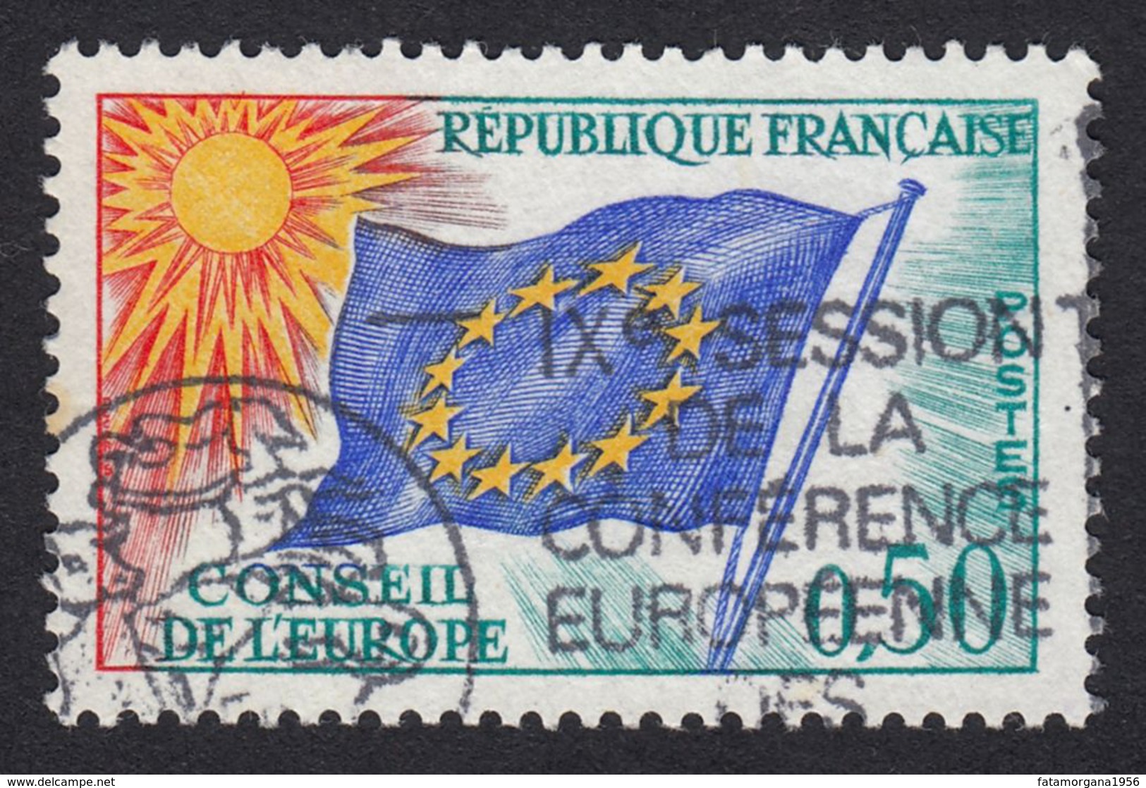 FRANCE Francia Frankreich - 1971, Conseil De L'Europe Service Yvert 33 - 0,50 F, Oblitéré - Used