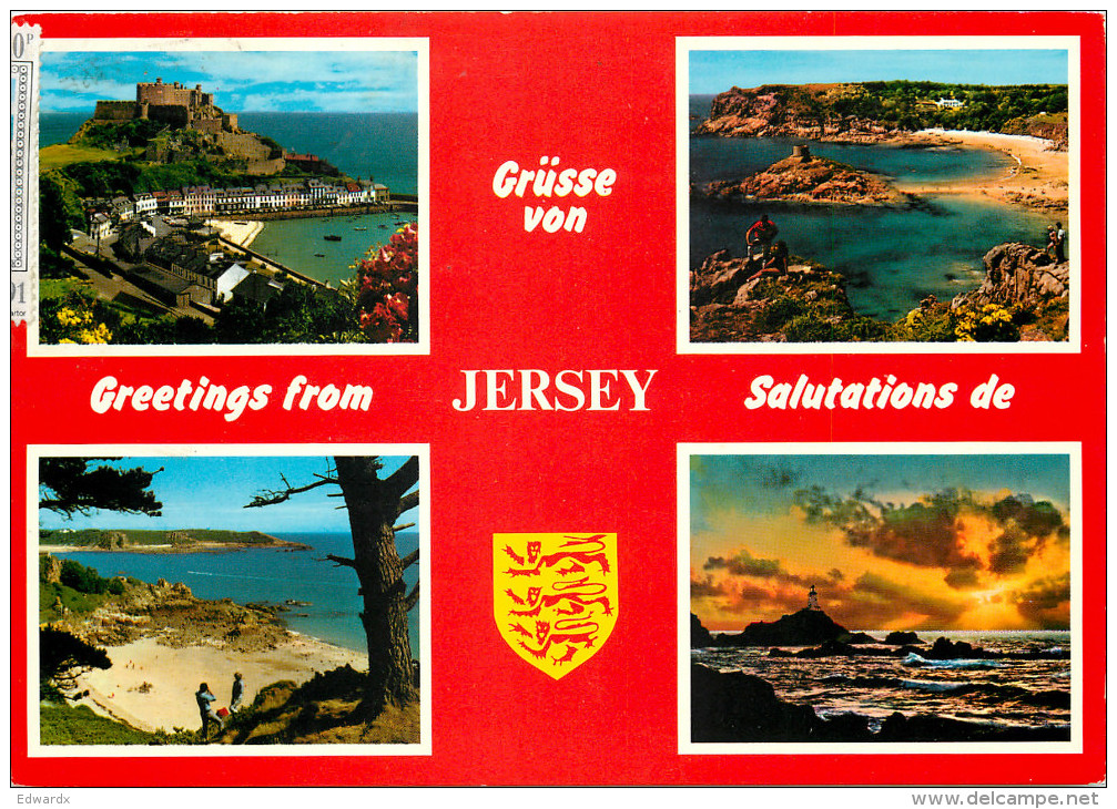 Multiview, Jersey Postcard Posted 1997 Stamp - Autres & Non Classés