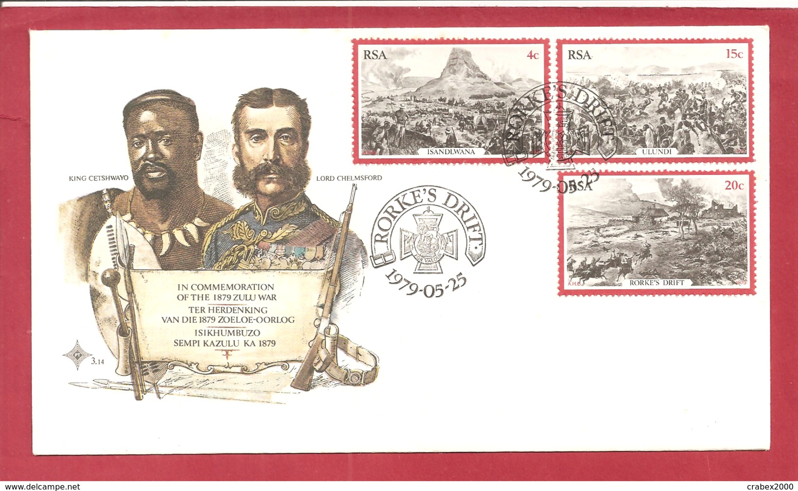 FIRST DAY   RORKES DRIFT   1979 - Lettres & Documents