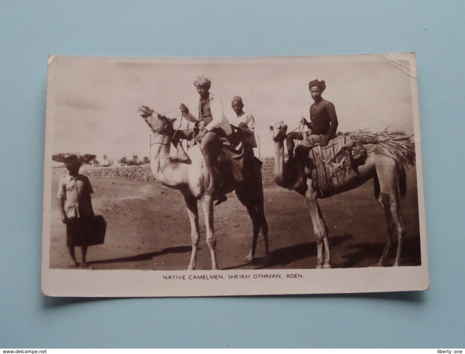 NATIVE Camelmen, Sheikh OTHMAN @ ADEN ( Abassi ) Anno 19?? ( Zie Foto Details ) !! - Yemen