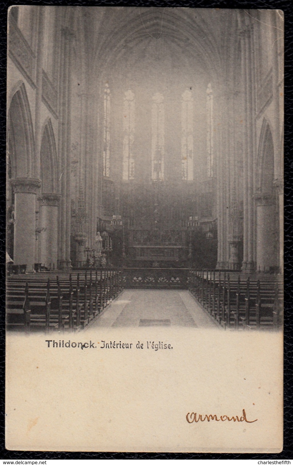 THILDONCK - INTERIEUR DE L'EGLISE - 1908 - Niet Courant - Haacht