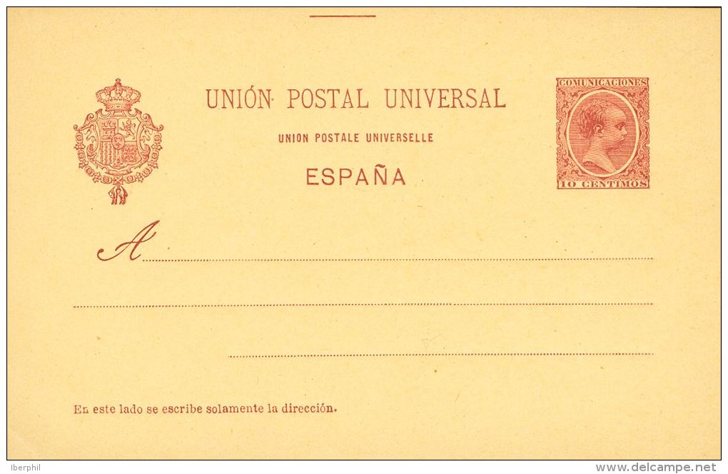 EP31 (*) 5 Cts Carmín Sobre Tarjeta Entero Postal. MAGNIFICA. @Edifil 2017: 77&euro; - Otros & Sin Clasificación