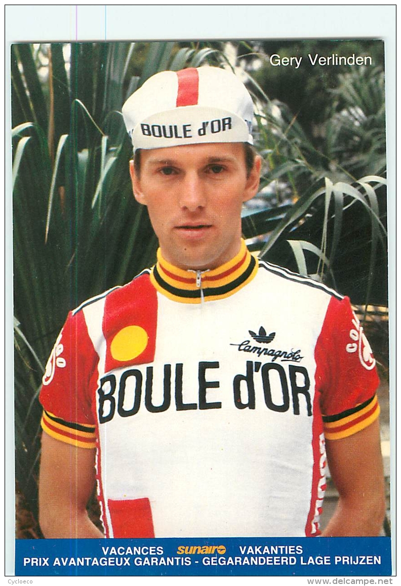 Gery VERLINDEN . 2 Scans. Cyclisme. Boule D'Or - Cycling