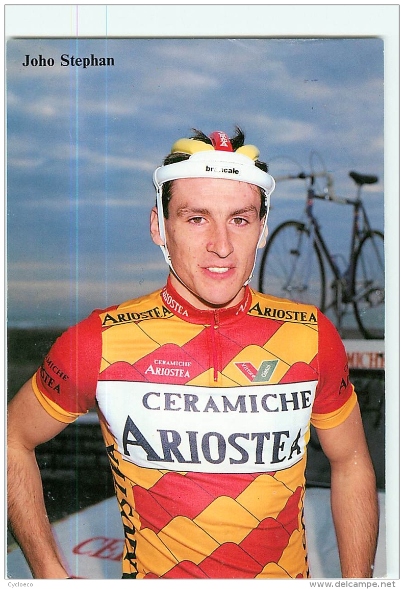 Joho STEPHAN . 2 Scans. Cyclisme. Ceramiche Ariosta 1988 - Cyclisme
