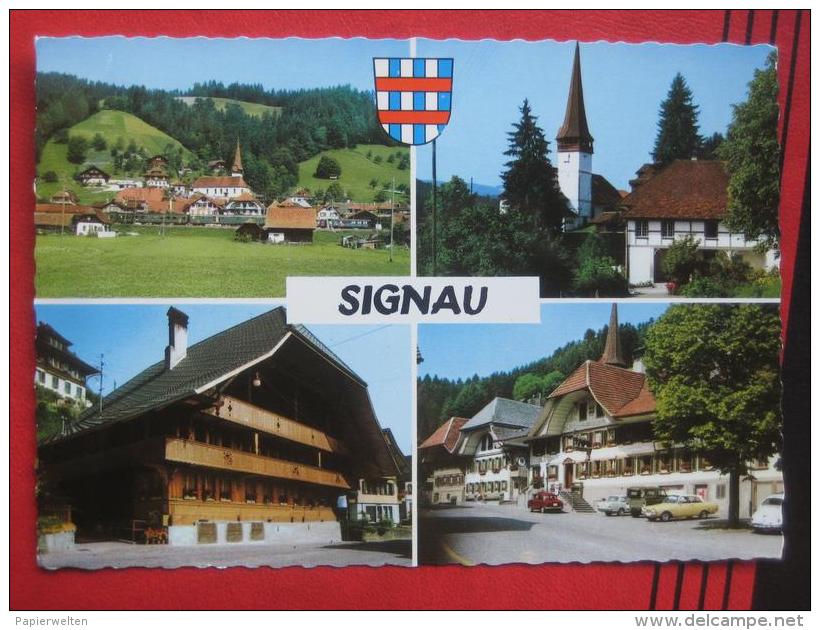 Signau (BE) - Mehrbildkarte / VW, Opel? - Signau