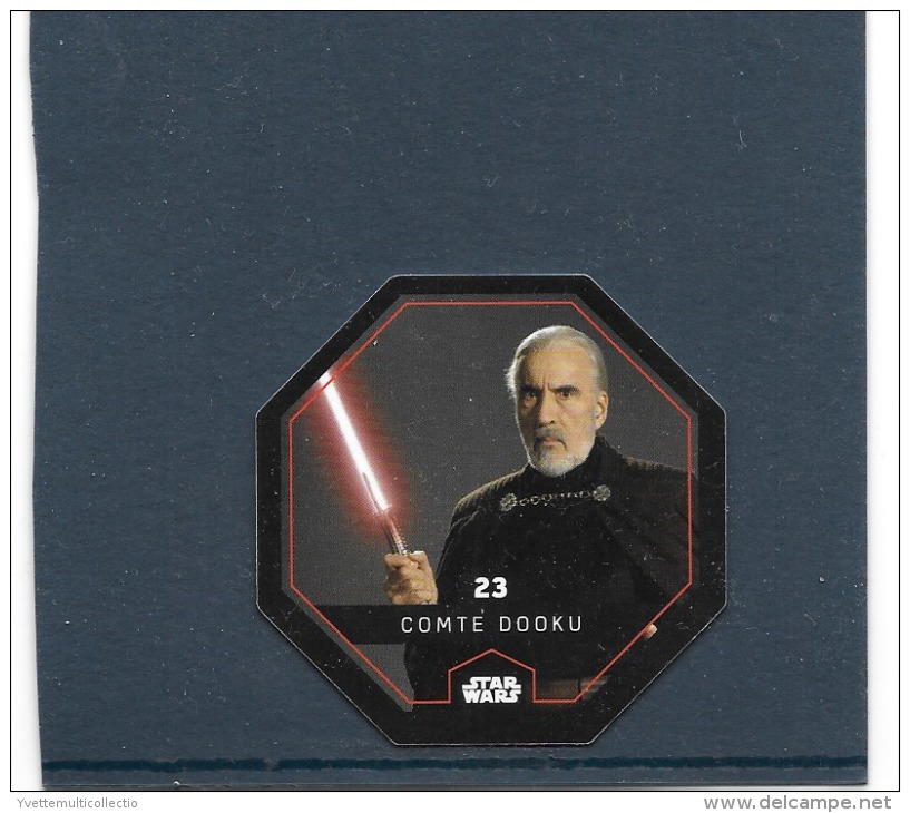 JETON 2015 COLLECTOR. STAR WARS ( LECLERC ).  COMTE DOOKU. N° 23.   ( COSMIC SHELLS - Episode II