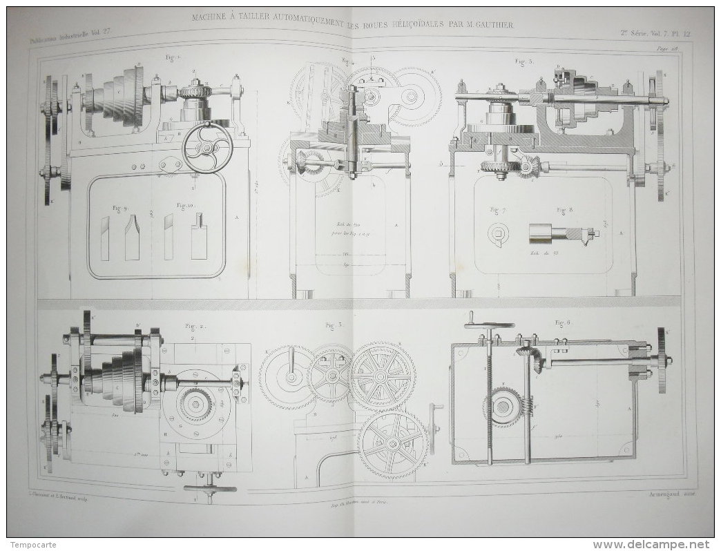 Machine à Tailler Automatiquement Les Roues Hélicoidales - Machines