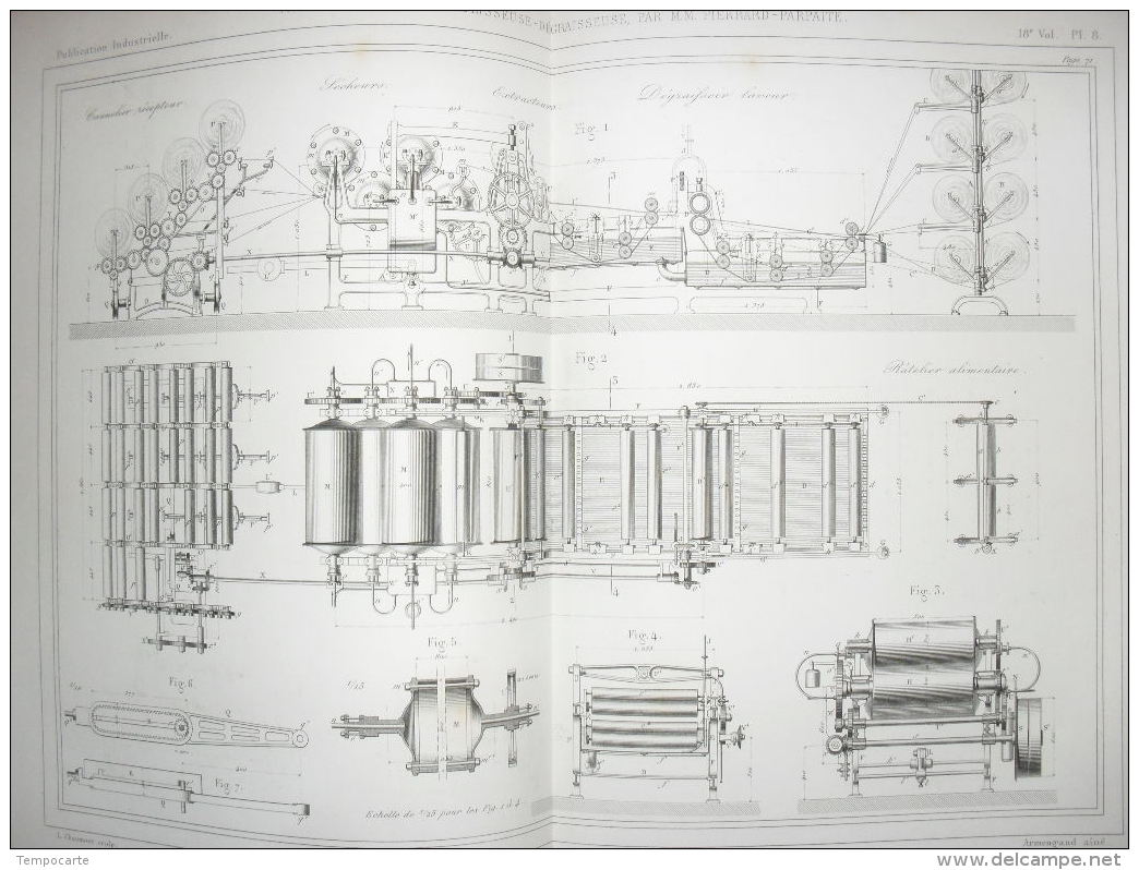 Travail De La Laine - Lisseuse Dégraisseuse - Machines