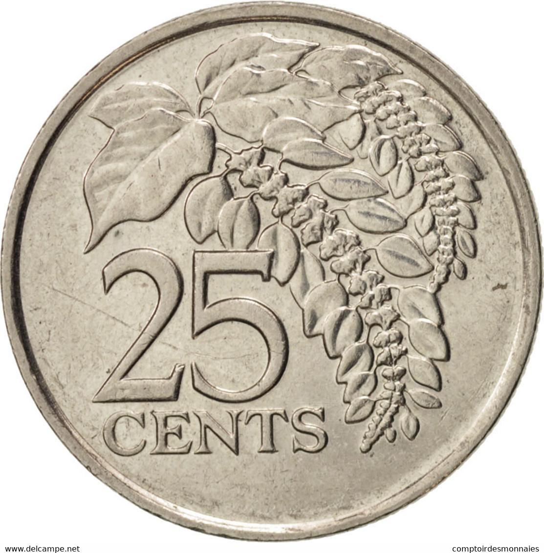 Monnaie, TRINIDAD & TOBAGO, 25 Cents, 2006, TTB+, Copper-nickel, KM:32 - Trinidad & Tobago