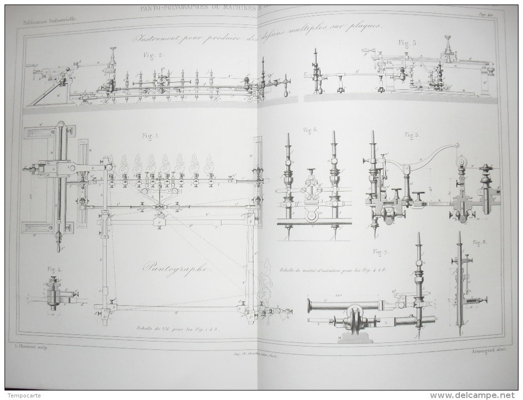 Panto-polygraphes Ou Machines à Graver - Machines