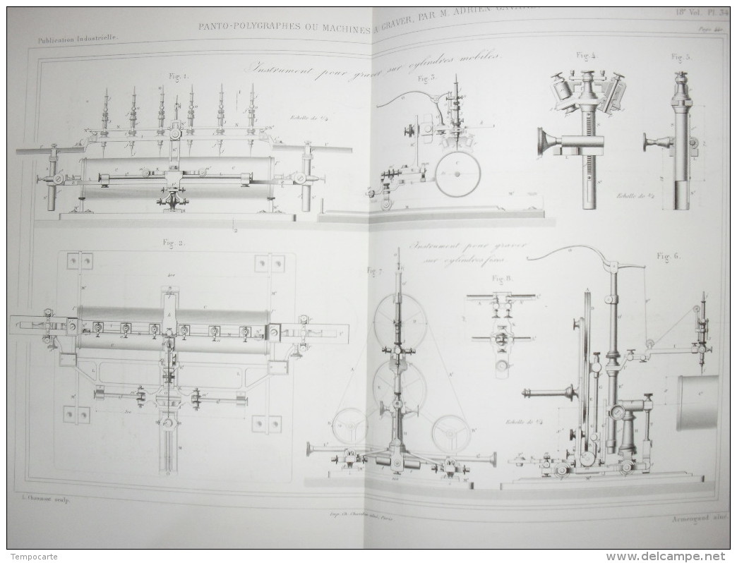 Panto-polygraphes Ou Machines à Graver - Suite - Machines