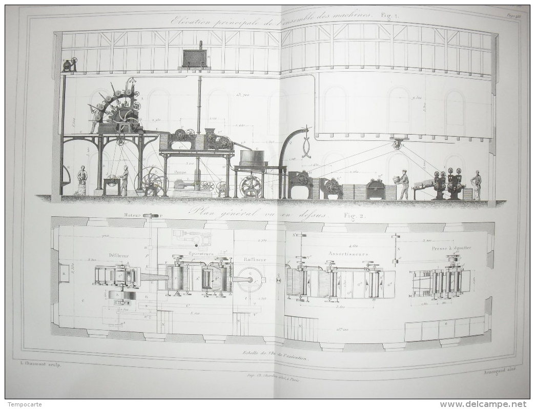 Fabrication Du Papier - Machines à Transformer Le Bois En Pâte - Machines