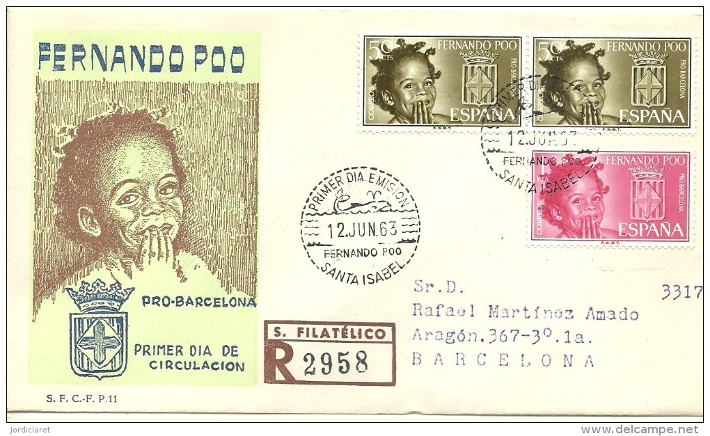 FDC 1963 - Fernando Poo