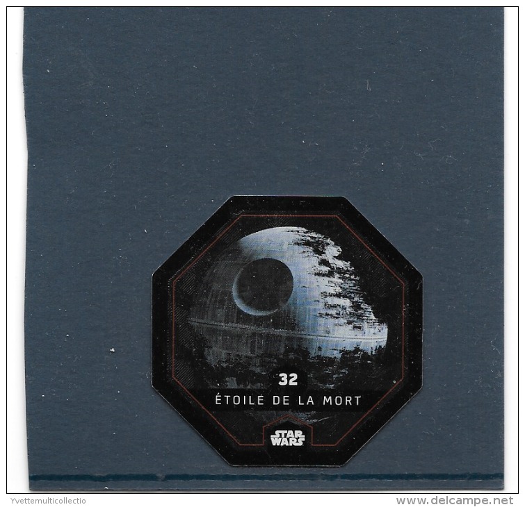 JETON 2015 COLLECTOR. STAR WARS ( LECLERC ). ETOILE DE LA MORT. N° 32. ( ASPECT BRILLANT ).COSMIC SHELLS - Episode II