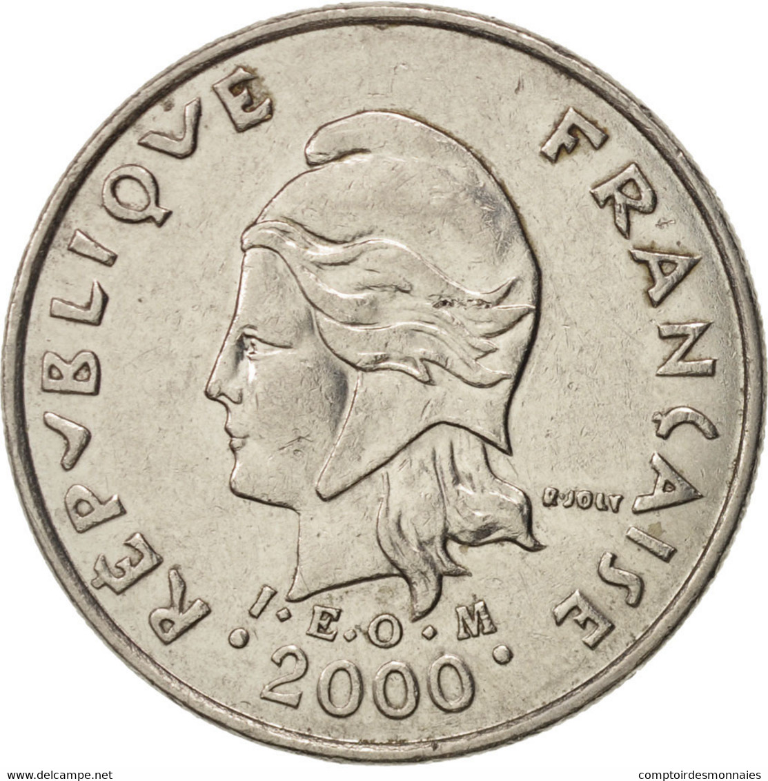 Monnaie, French Polynesia, 10 Francs, 2000, Paris, TTB+, Nickel, KM:8 - Polynésie Française