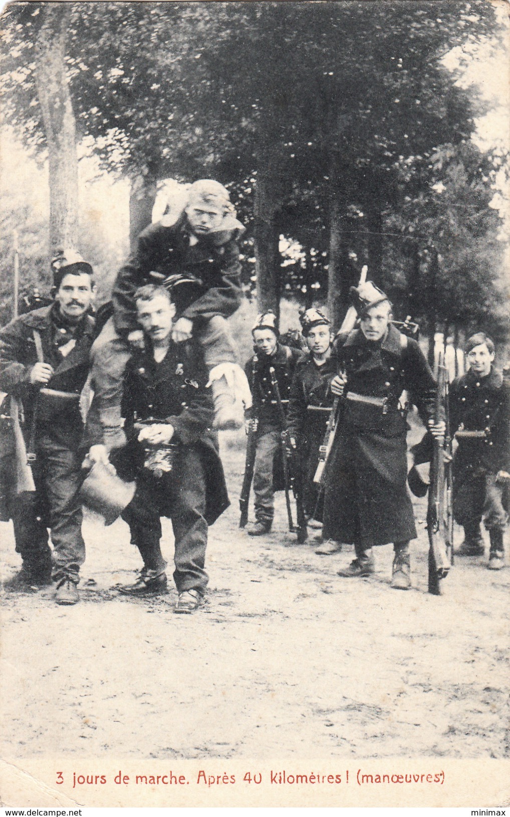 3 Jour De Marche . Après 40 Kilomètres ! ( Manoeuvres ) - 1913 - Manoeuvres