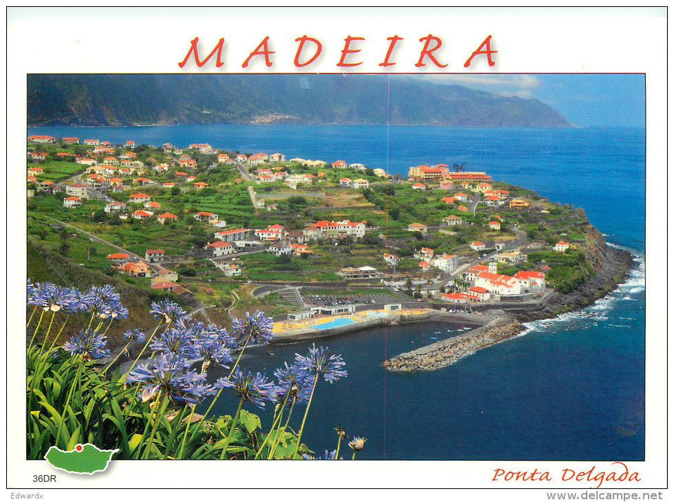 Ponta Delgada, Madeira, Portugal Postcard Posted 2015 Stamp - Madeira